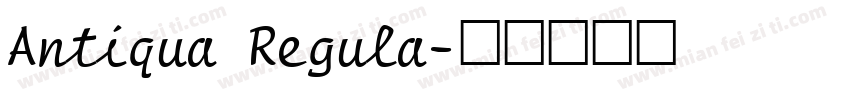 Antiqua Regula字体转换
